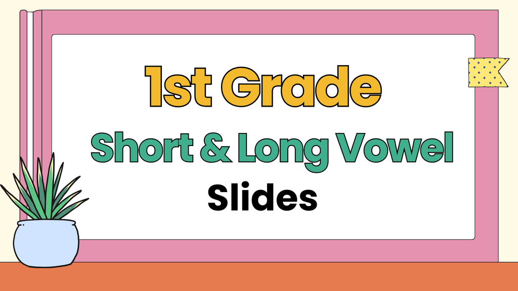 1st Grade Science of Reading Short & Long Vowel Interactive Slides | Phonics Lesson