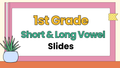 1st Grade Science of Reading Short & Long Vowel Interactive Slides | Phonics Lesson
