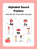 Alphabet Sound Posters with Mouth Formation Visuals | Preschool, TK & Kindergarten