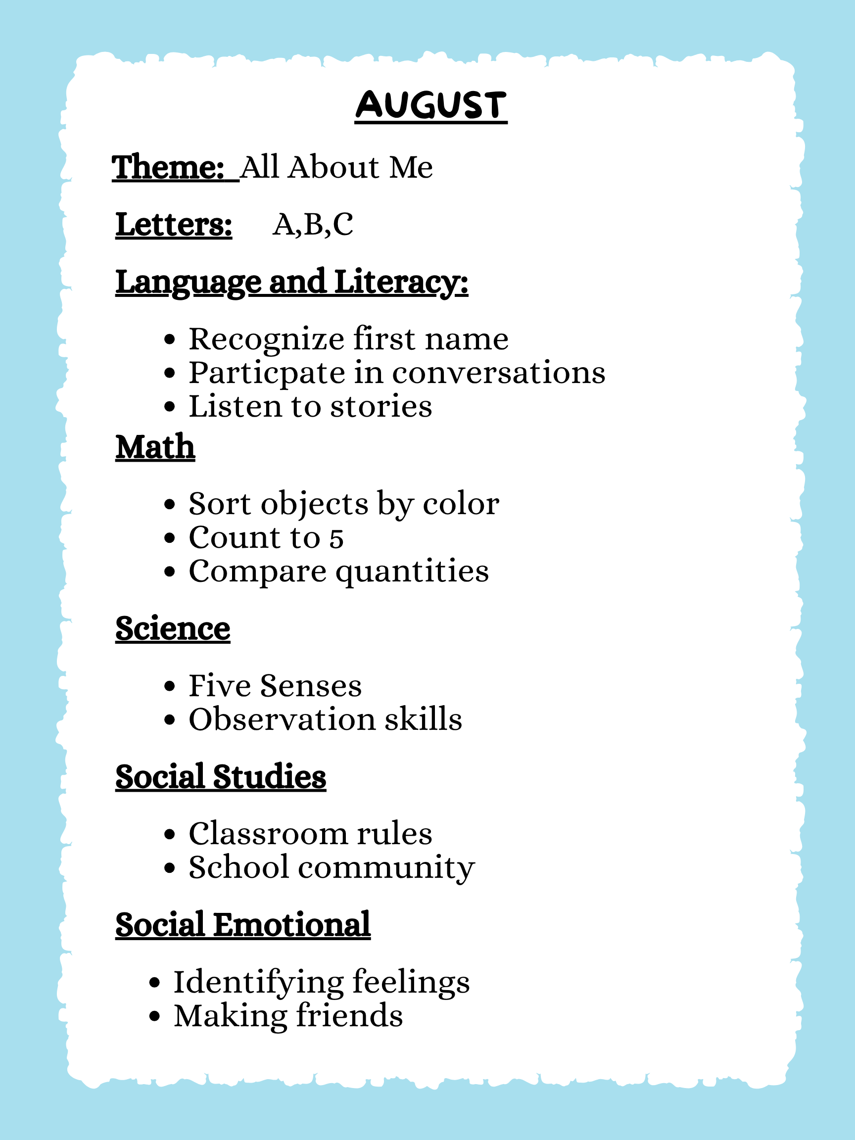 TK Year Long Curriculum Plan | Month By Month Pacing Guide