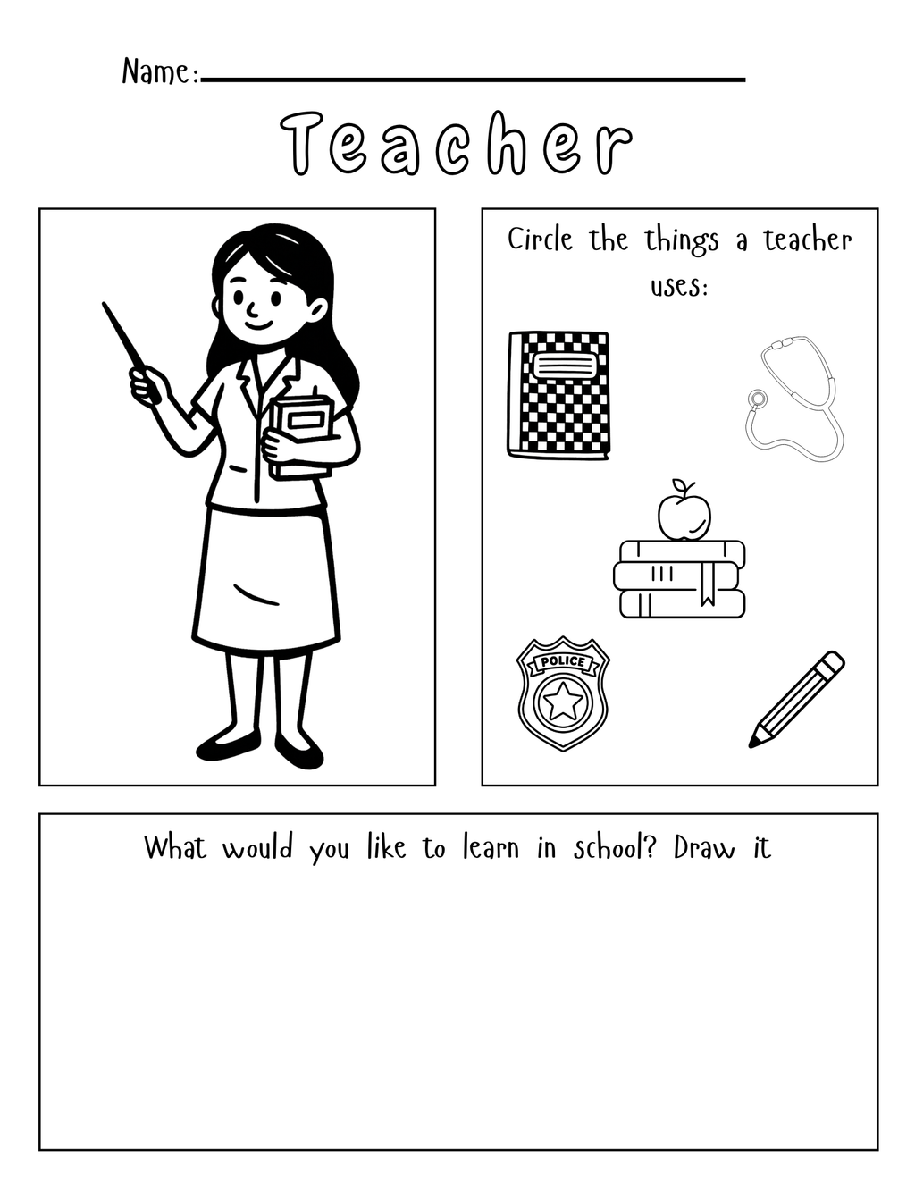 Community Helpers Activity Pack for TK & Kindergarten