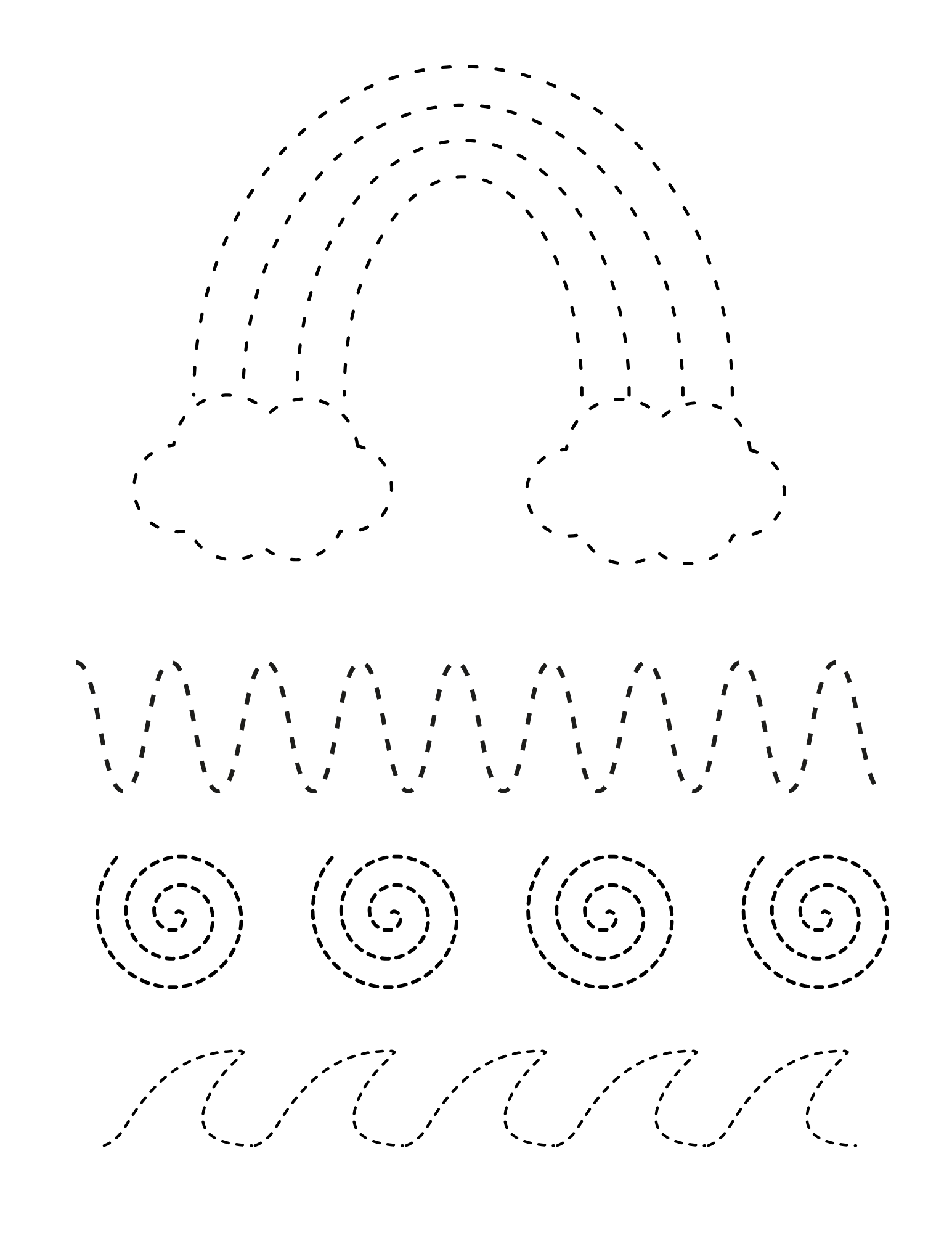 Fine Motor Tracing Practice Pack