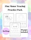 Fine Motor Tracing Practice Pack