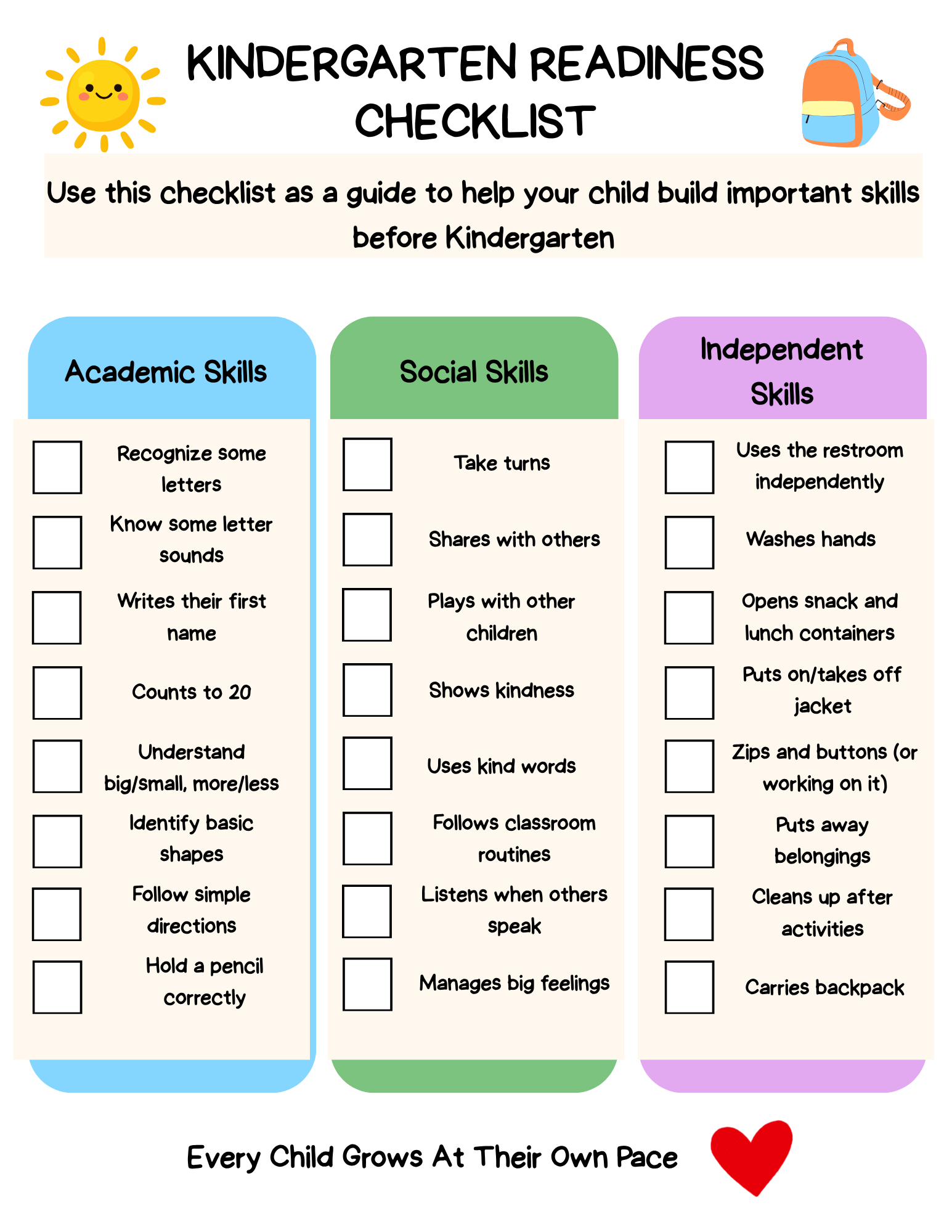 Kindergarten Readiness Guide for Parents | Bilingual English & Spanish