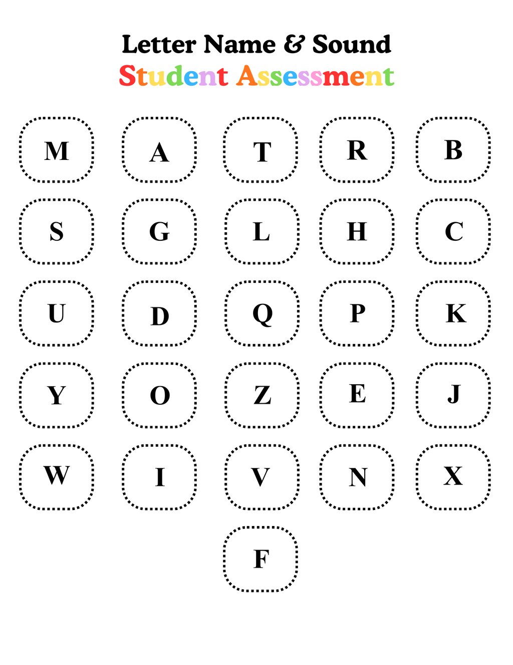 Letter Name and Sound Mastery Intervention
