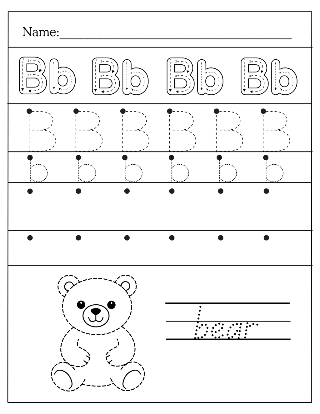 Alphabet Tracing & Handwriting Worksheet A-Z
