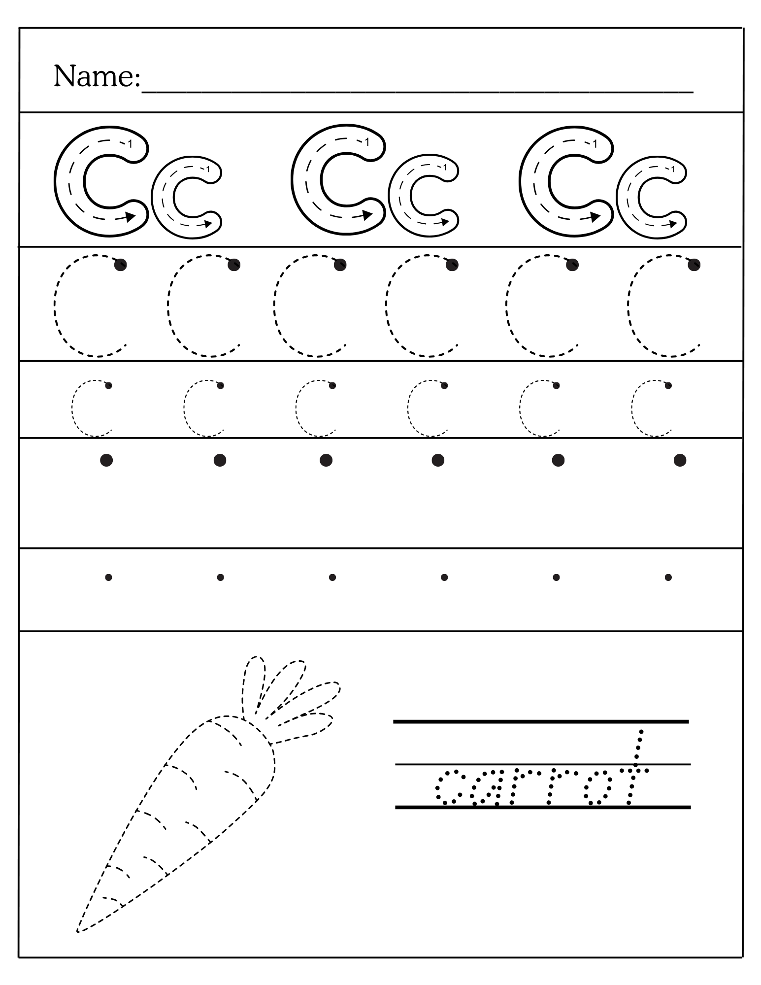Alphabet Tracing & Handwriting Worksheet A-Z