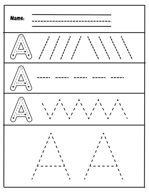 Alphabet Letter Tracing Worksheets A-Z | Uppercase and Lowercase Practice
