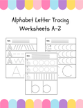 Alphabet Letter Tracing Worksheets A-Z | Uppercase and Lowercase Practice