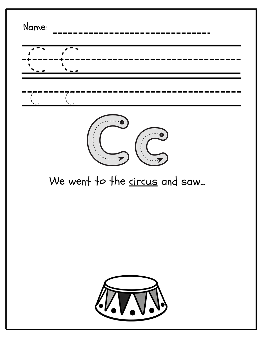 A-Z Adventure Alphabet Worksheets | Draw & Read