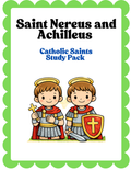 Saint Nereus and Achilleus activity pack by Happy Suns Learning Co., featuring colorful illustrations and educational materials.