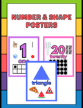 Number & Shape Posters | Classroom Decor